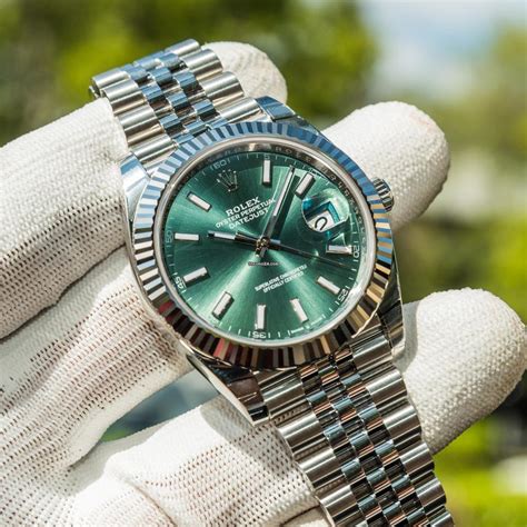 green dial rolex proce|rolex datejust 41 for sale.